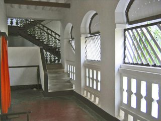 The arched verandah and the staircase